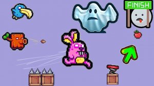 Cute Rabbit's Challenging Adventure: Fun Online Platformer Game