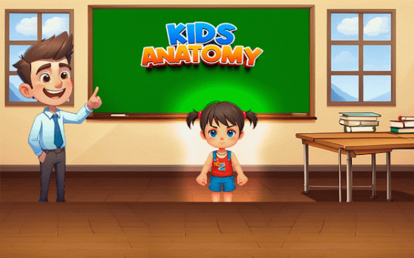 Kids Anatomy Fun Learning Game - Interactive Puzzle Online Puzzle Game