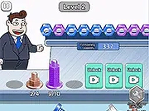 Fastener Pairing Logic Game